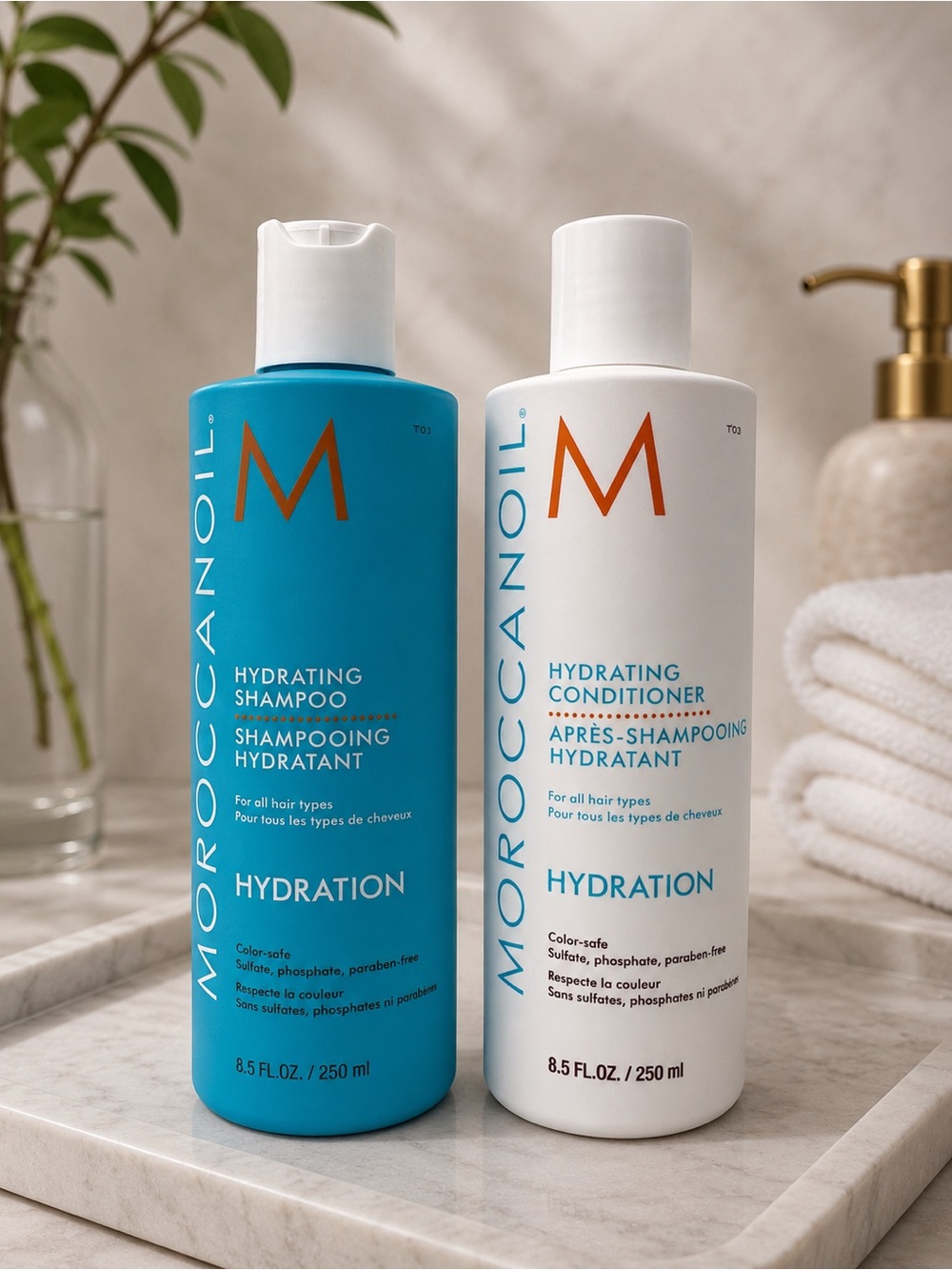 Moroccanoil Hydrating Shampoo & Conditioner Duo 250mL NEW
